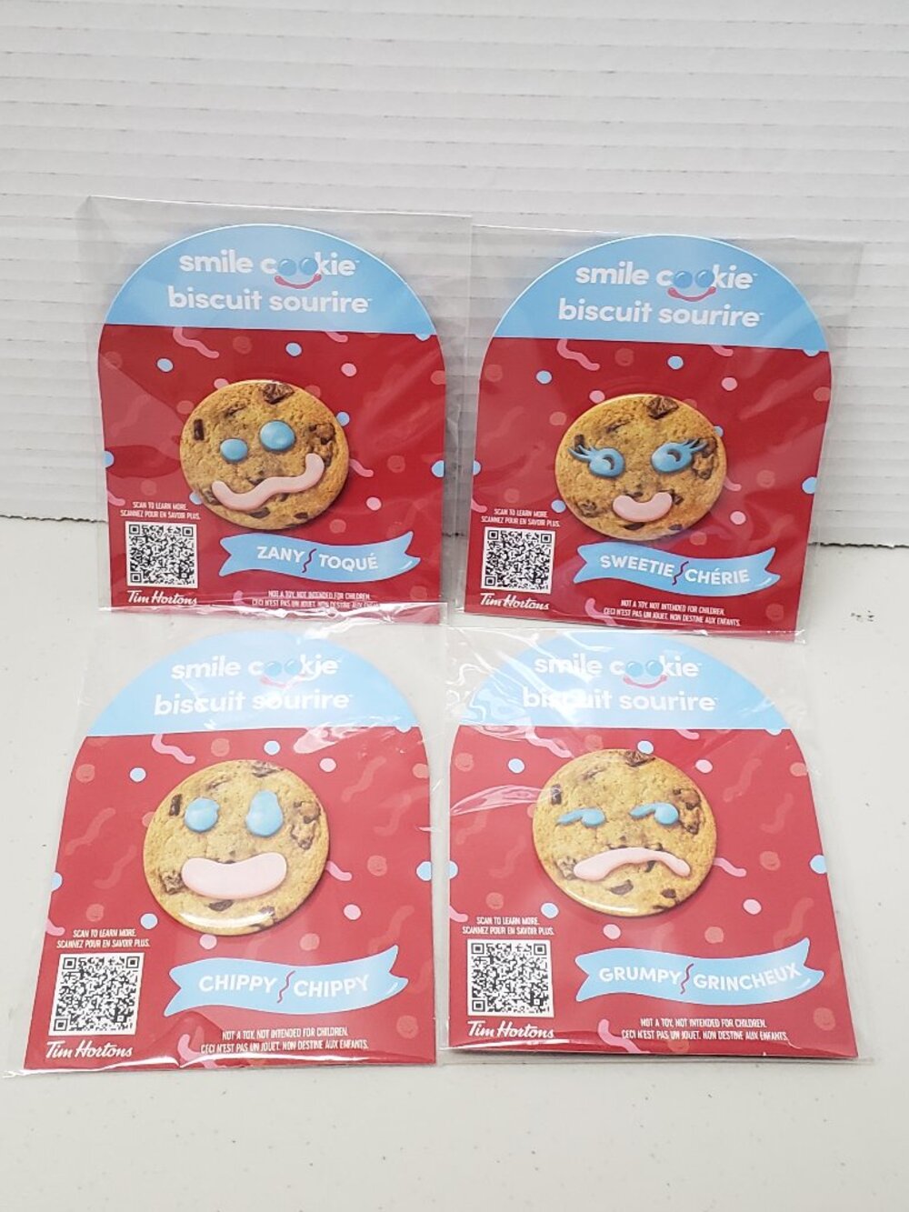Tim Hortons Smile Cookie Complete 2023 Pin Set